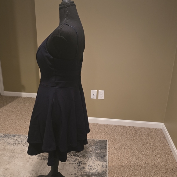 Emerald Sundae Navy Blue Layered Mini Dress - Picture 4 of 5